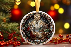 Round Christmas Ornament Sublimation|Clipart Product Image 1