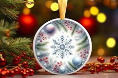 Round Christmass Ornament PNG Product Image 1