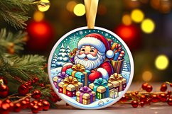 Round Christmas Ornament Sublimation|Clipart Product Image 1