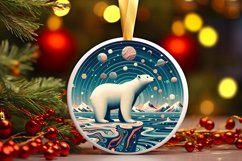 Round Christmas Ornament Sublimation|Clipart Product Image 1