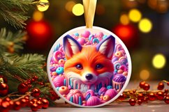 Round Christmas Ornament Sublimation|Clipart Product Image 1