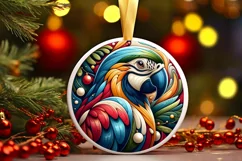Round Christmas Ornament Sublimation|Clipart Product Image 1