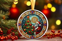 Round Christmas Ornament Sublimation|Clipart Product Image 1