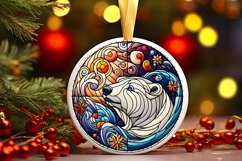 Round Christmass Ornament PNG Product Image 1