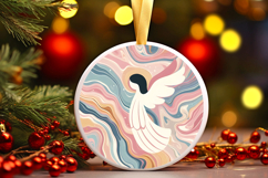 Round Christmass Ornament PNG Product Image 1