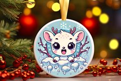 Round Christmas Ornament Sublimation|Clipart Product Image 1
