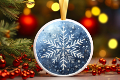 Round Christmass Ornament PNG Product Image 1