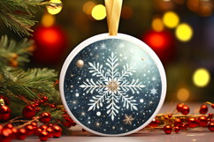 Round Christmass Ornament PNG Product Image 1