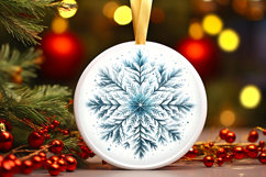 Round Christmass Ornament PNG Product Image 1