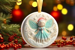 Round Christmas Fairy PNG Product Image 3