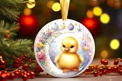 Digital Painting Christmas Duck PNG Product Image 3