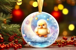Digital Painting Christmas Duck PNG Product Image 3