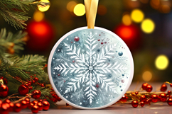 Round Christmass Ornament PNG Product Image 1