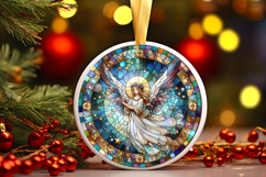 Round Christmass Ornament PNG Product Image 1