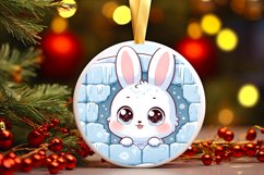 Round Christmas Ornament Sublimation|Clipart Product Image 1