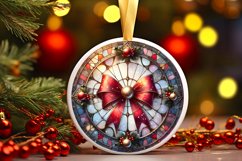 Round Christmas Ornament Sublimation|Clipart Product Image 1