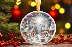 Pastel Christmas Candy Round Sublimation PNG Product Image 3
