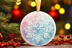 Round Christmass Ornament PNG Product Image 1