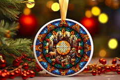 Round Christmass Ornament PNG Product Image 1