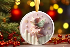 Pastel Christmas Fairy PNG Product Image 3