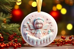 Pastel Christmas Fairy PNG Product Image 1