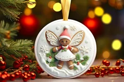 Round Christmas Fairy PNG Product Image 3