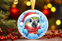 Round Christmass Ornament PNG Product Image 1