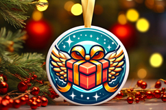 Round Christmass Ornament PNG Product Image 1