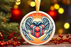 Round Christmas Ornament Sublimation|Clipart Product Image 1