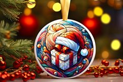 Round Christmas Ornament Sublimation|Clipart Product Image 1
