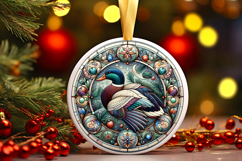 Round Christmass Ornament PNG Product Image 1