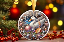 Round Christmas Ornament Sublimation|Clipart Product Image 1