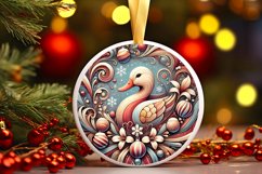 Round Christmas Ornament Sublimation|Clipart Product Image 1