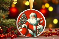 Round Christmas Ornament Sublimation|Clipart Product Image 1