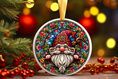 Round Christmass Ornament PNG Product Image 1