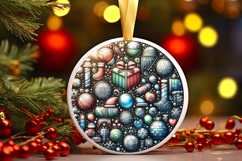 Round Christmass Ornament PNG Product Image 1