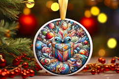 Round Christmass Ornament PNG Product Image 1
