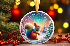 Round Christmas Ornament Sublimation|Clipart Product Image 1