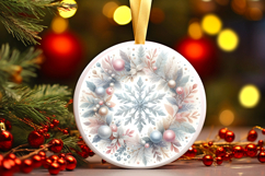 Round Christmass Ornament PNG Product Image 1