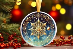Round Christmas Ornament Sublimation|Clipart Product Image 1