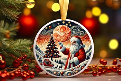 Round Christmas Ornament Sublimation|Clipart Product Image 1