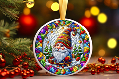 Round Christmass Ornament PNG Product Image 1