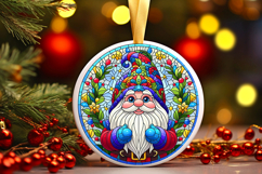 Round Christmass Ornament PNG Product Image 1