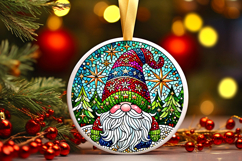 Round Christmass Ornament PNG Product Image 1