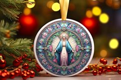 Round Christmas Ornament Sublimation|Clipart Product Image 1