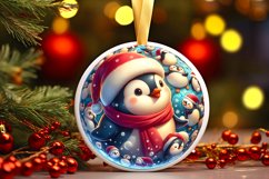 Round Christmas Ornament Sublimation|Clipart Product Image 1