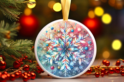 Round Christmass Ornament PNG Product Image 1