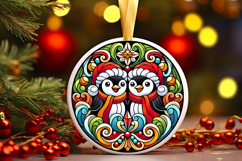 Round Christmass Ornament PNG Product Image 1