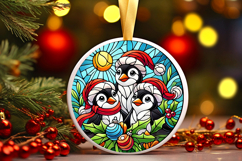 Round Christmass Ornament PNG Product Image 1