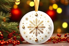 Round Christmas Ornament Sublimation|Clipart Product Image 1